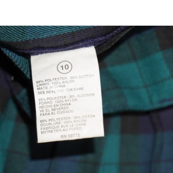 Rachel’s Kids Plaid Two-Piece Vest & Shorts Set Size 10 Vintage Tartan Preppy - Picture 7 of 7